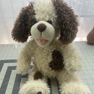 17” shaggy dog cream and brown build a bear